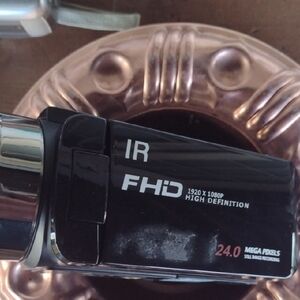 Black FHD Video Camcorder with IR Feature